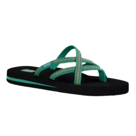 NWT Teva Lindi Sea Glass Mint Green Flip Flop - Picture 2 of 7